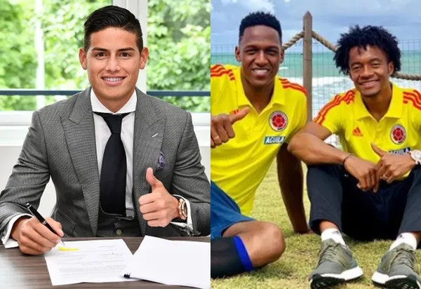 Juan Guillermo Cuadrado y Yerry Mina andan en Cartagena - Colombia.