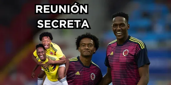 Juan Guillermo Cuadrado y Yerry Mina en una reunión secreta que se reveló.