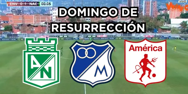 Juego de Nacional contra Envigado. Foto tomada de captura de pantalla de Win Sports.