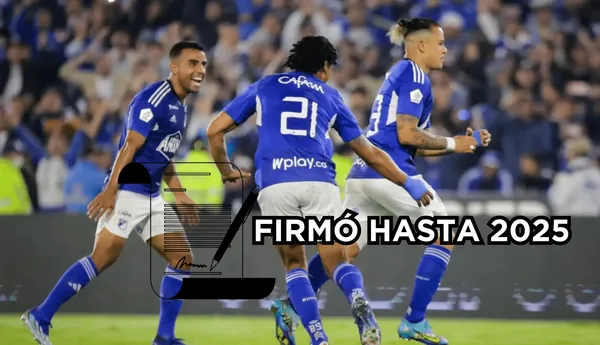 Jugador de Millonarios renovó hasta 2025. Seguirá jugando en el cuadro azul de Bogotá.