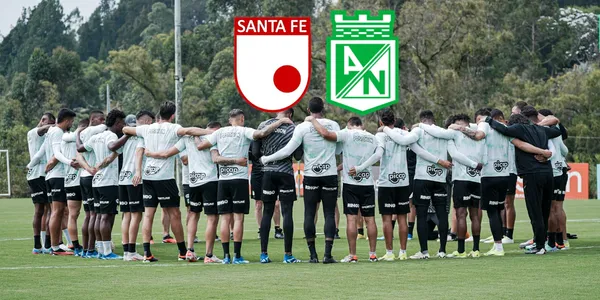 Jugadores de Atlético Nacional en los entrenamientos. Foto tomada de Twitter Nacional.
