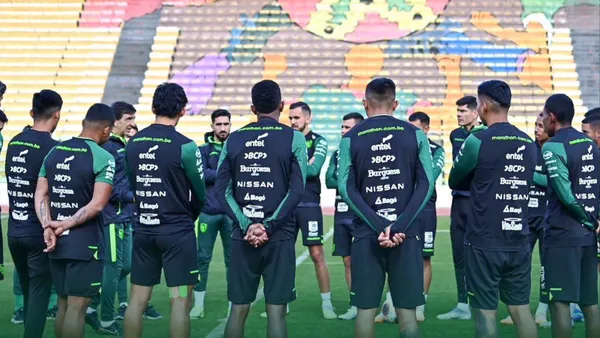Jugadores de Bolivia. Foto: redes de Selección Bolivia.