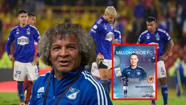 Jugadores de Millonarios tras derorota