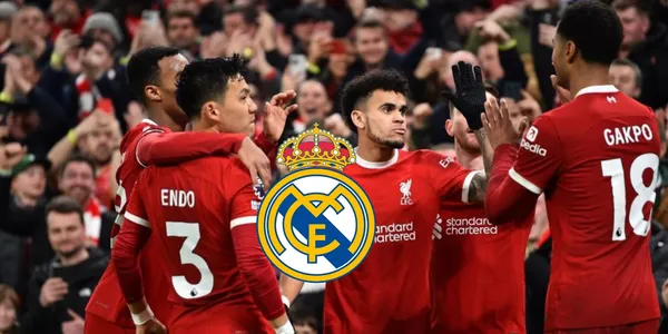 Jugadores del Liverpool celebrando un gol