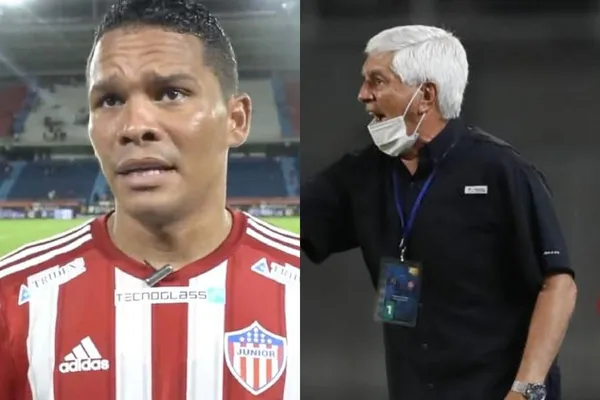 Julio Comesaña le hizo una fuerte advertencia a Carlos Bacca en el Junior de Barranquilla
