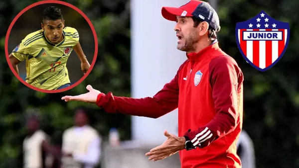 Junior de Barranquilla y Arturo Reyes tomó una decisión con Gabriel Fuentes (Fotos: El Colombiano, Antena 2)