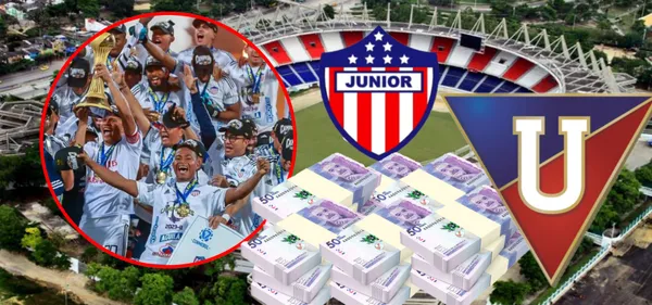 Junior ganó $1,9 mil millones por liga colombiana y esto recibió Liga de Quito