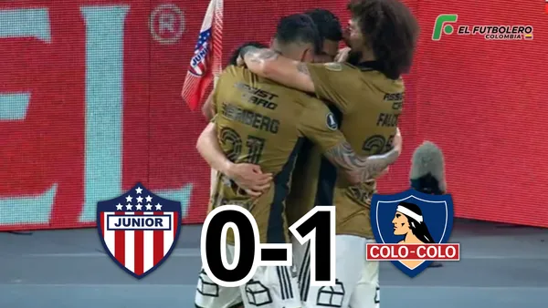 Junior vs Colo-Colo Foto: Captura de ESPN y Escudoteca PN