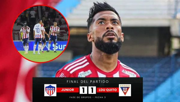 Junior vs Liga de Quito - Foto: Zona Cero, redes Junior y Redprensa