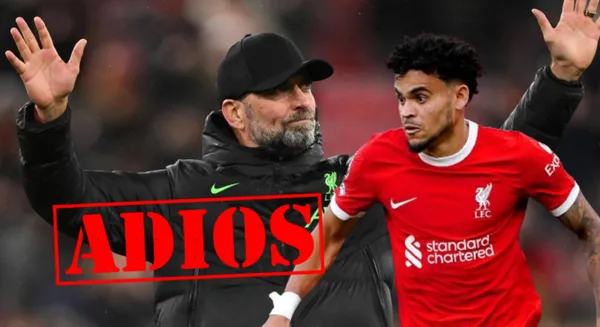 Jürgen Klopp, al lado Luis Díaz.