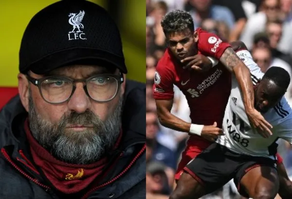 Jürgen Klopp no quedó satisfecho de lo que hizo Luis Díaz contra el Fulham.