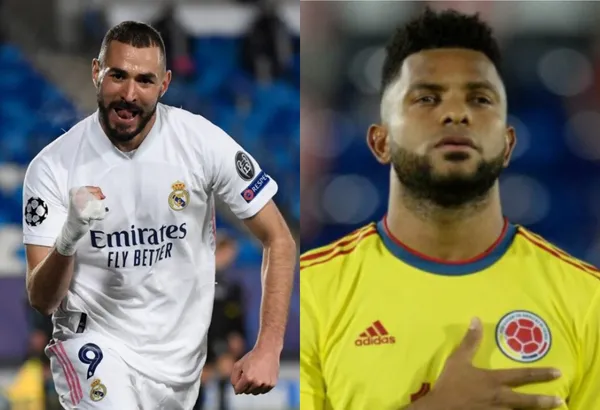 Karim Benzema firmó una noche épica con el Real Madrid y fue ejemplo para todos los delanteros en el mundo, incluso para Miguel Ángel Borja.