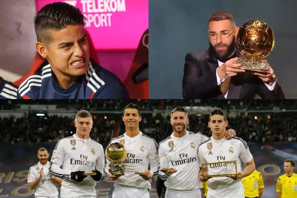Karim Benzema ganó el Balón de Oro 2022 y le daría una gran lección a su amigo James Rodríguez.