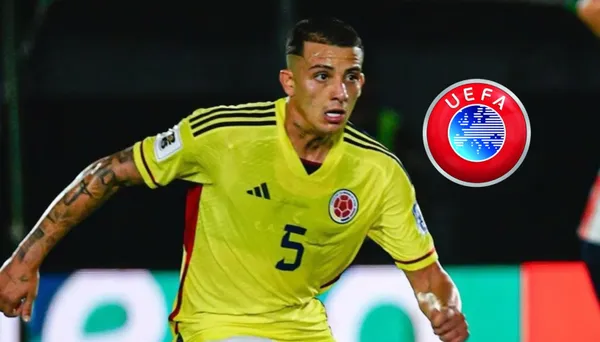 Kevin Castaño con la camiseta de la Selección Colombia.