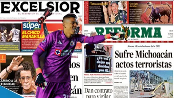 Kevin Mier con la camiseta de Cruz Azul