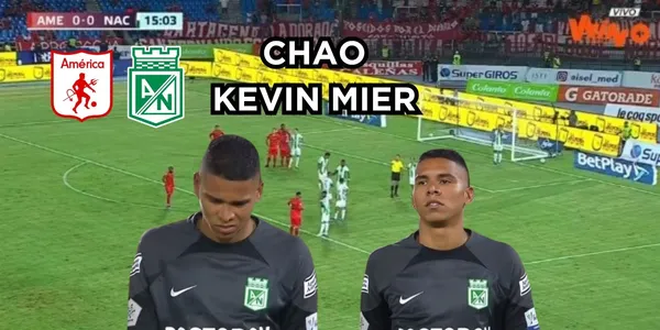 Kevin Mier expulsado en Atlético Nacional.