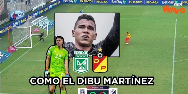 Kevin Mier en modo Dibu Martínez.