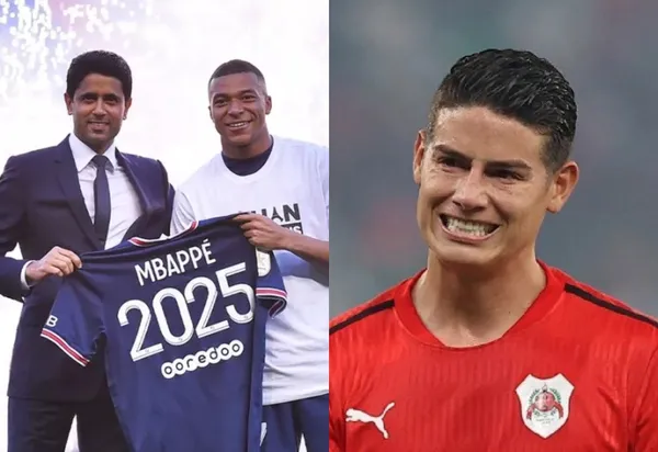 Kylian Mbappé renovó con el PSG y sobre James Rodríguez ya habrían novedades en relación a su contrato en Qatar.