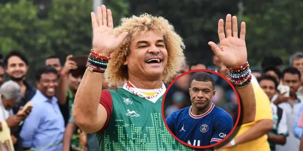 Kylian Mbappé no tolera a un tipo de empresas, Carlos Valderrama por el contrario les hace publicidad de curiosa forma.