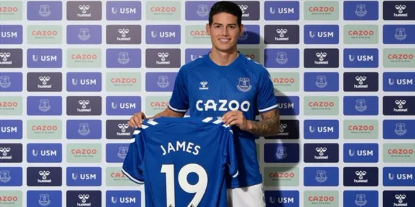 La 19 del colombiano está causando revuelo no solo entre los hinchas del Everton, sino también de los hinchas colombianos.