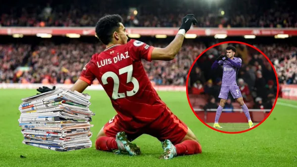 La calificación que recibió Luis Díaz de prensa inglesa tras marcar con Liverpool
