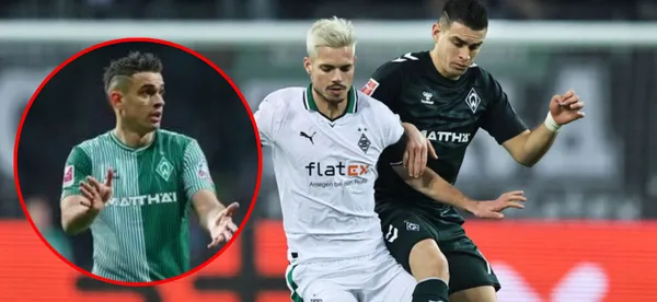 La calificación que recibió Santos Borré por Werder Bremen vs Bochum en Alemania