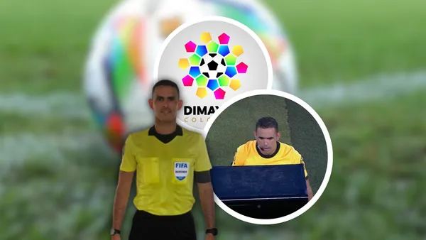 La DIMAYOR ya decidió qué hacer con Ortega tras sus fallos en el clásico bogotano Foto: Dimayor y Captura de Win Sports