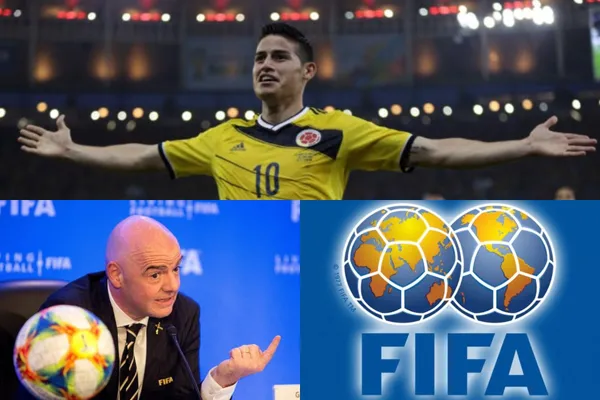 La FIFA en las redes sociales tiene una rara campaña donde promociona la imagen de James Rodríguez en este momento tan coyuntural.