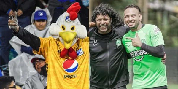 La final entre Atlético Nacional y Millonarios FC convoca a millones en Colombia y René Higuita llamó la atención por una peculiar imagen.