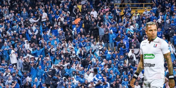 La hinchada de Millonarios se hizo sentir con la aparición de Dayro Moreno en el Campín.