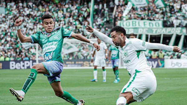 La hinchada de Nacional deslumbra a Juárez en el Campín. Foto: Instagram