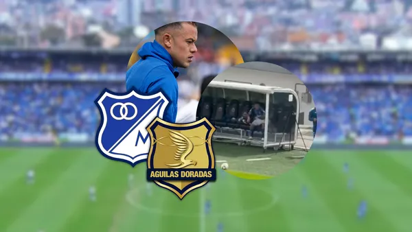 La inesperada reacción de Leonardo Castro en Millonarios Foto: MFC, Captura de X y Win Sports