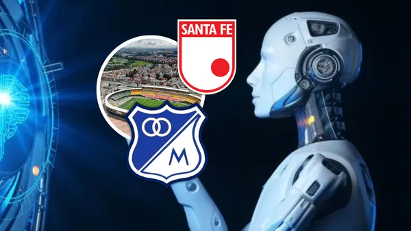 La Inteligencia Artificial se la juega con el ganador de Santa Fe y Millonarios Foto: SCI Web y Escudoteca