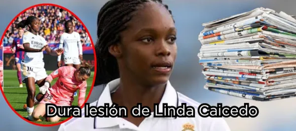 La jugadora colombiana salió lesionado en la derrota Real Madrid ante Barcelona