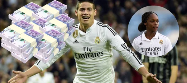 La jugadora sigue siendo una estrella en el Real Madrid, pero su salario es inferior al que tenía James Rodríguez