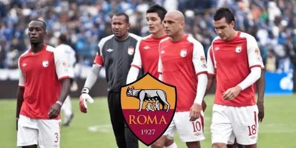 La nueva camiseta de la Roma de Italia tiene una semejanza importante con la de Independiente Santa Fe de 2010.