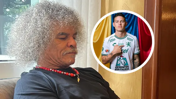 La polémica elección del Pibe Valderrama sobre sus jugadores del Momento Foto: Carlos Valderrama y James Rodríguez