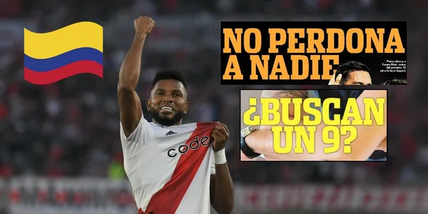 La prensa de Argentina no para de elogiar a Borja. Foto de Borja tomada de El Heraldo y tapas Diario Olé.