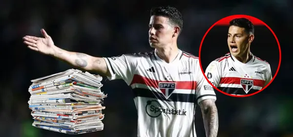 La prensa de Brasil reveló el verdadero motivo de James para dejar al Sao Paulo (Foto tomada Caracol Radio y Antena 2)