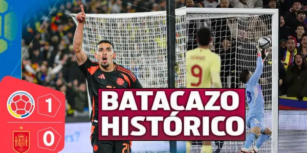 La prensa de España reaccionó tras la victoria de Colombia. Foto tomada de Sport y FCF Twitter.