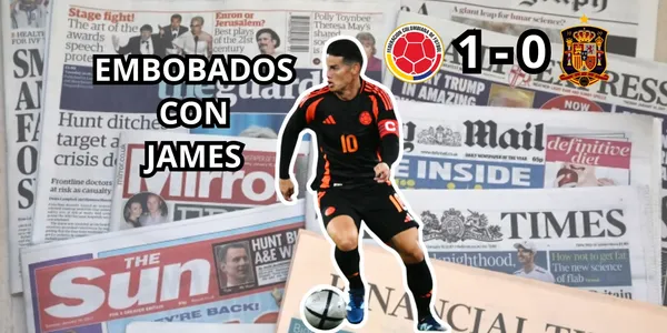 La prensa de Inglaterra reaccionó tras ver a James. Foto de Financial Times y FCF en Twitter.