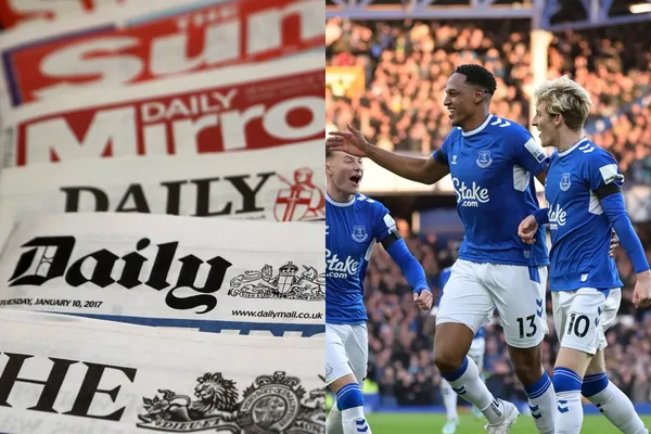La prensa de Inglaterra destacó el golazo de Yerry Mina tras volver a jugar con el Everton.