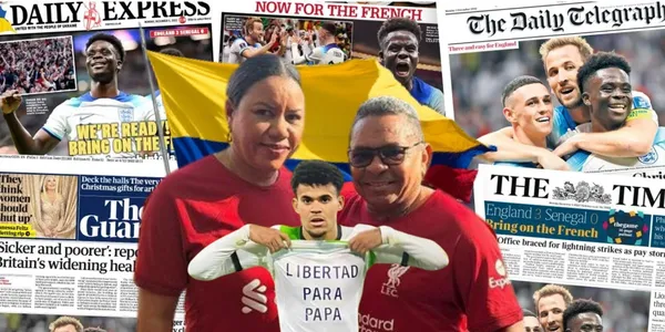 La prensa de Inglaterra reaccionó a la liberación del padre de Luis Díaz en Colombia.
