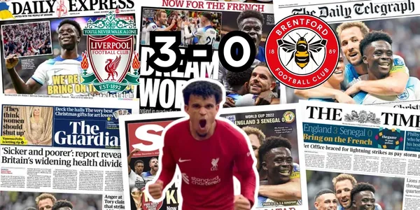 La prensa de Inglaterra reaccionó por Luis Díaz en el Liverpool.