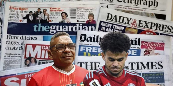 La prensa de Inglaterra reaccionó tras saber quienes secuestraron al padre de Luis Díaz.