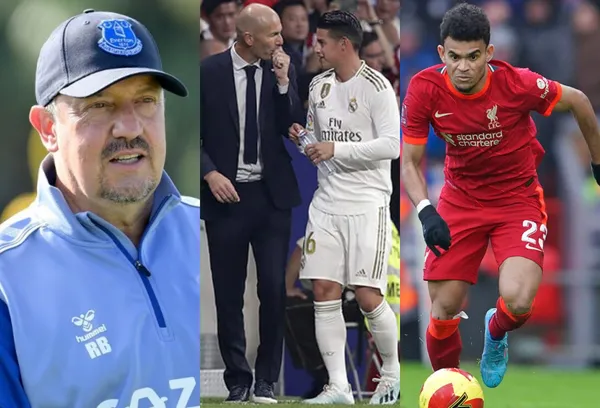 La prensa inglesa confirmó cuál era el plan que tenía Rafael Benítez con James Rodríguez y Luis Díaz en Inglaterra.