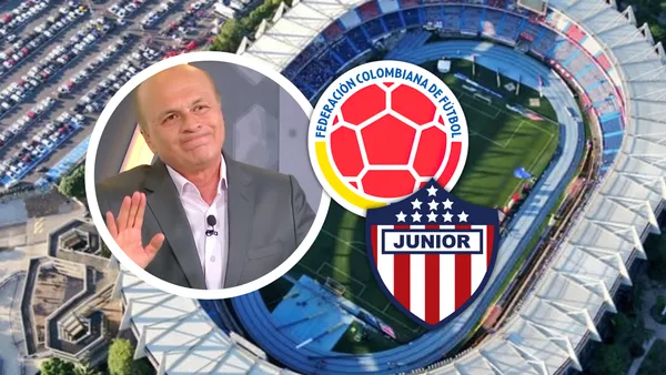 La reacción de Carlos Antonio Vélez a la sorpresa con el Metropolitano Foto: Pexels, Win Sports y Escudoteca