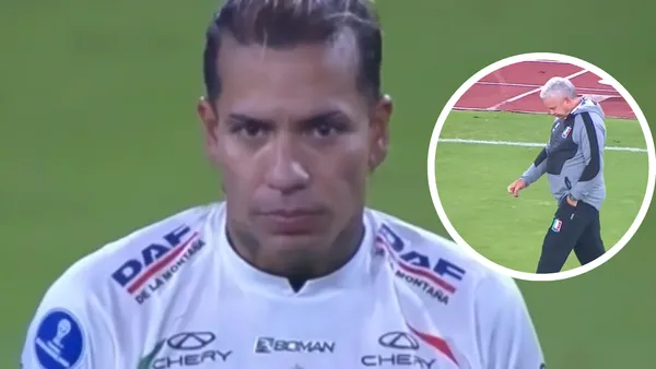 La reaccion de Dayro Moreno tras el doloroso desenlace de la serie del Once Caldas en Sudamericana Foto: Captura de Dsports