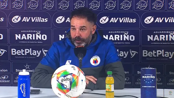 La reacción de Jonathan Risueño luego de las decisiones arbitrales en el duelo entre Pasto y Nacional