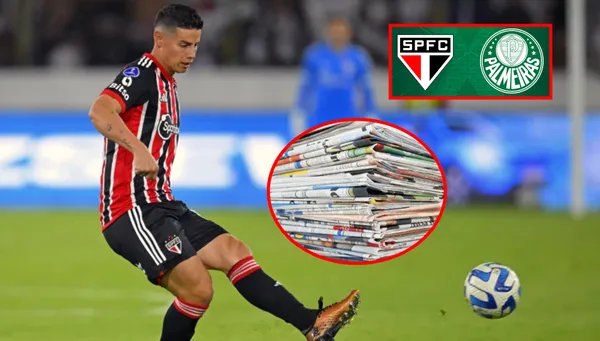 La reacción de la prensa en Brasil por James Rodríguez en Sao Paulo vs Palmeiras